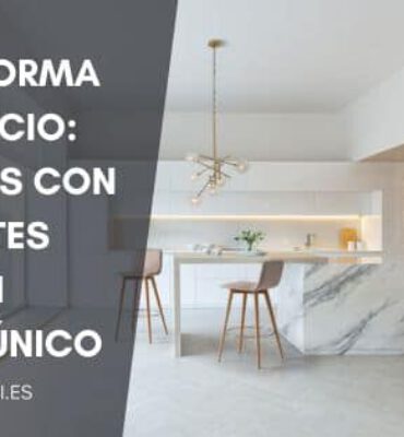 cocinas con taburetes