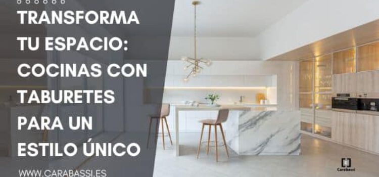 cocinas con taburetes